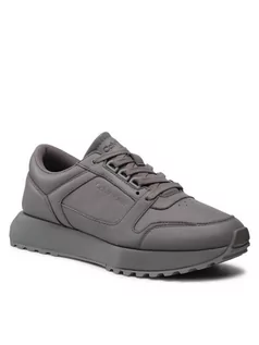 Sneakersy męskie - Calvin Klein Sneakersy Low Top Lace Up Lth HM0HM00747 Szary - grafika 1