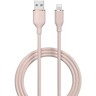 Kabel USB - Lightning DEVIA Jelly 2.4A 1.2 m Różowy - Kable USB - miniaturka - grafika 1