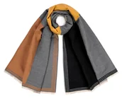 Apaszki i szaliki damskie - Szalik Damski Młodzieżowy Zimowy Miękki Ciepły Duży Kolorowy Casualowy - miniaturka - grafika 1