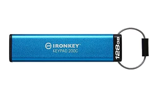Kingston 128GB IronKey Keypad 200C USB-C FIPS 140-3 Lvl 3 AES-256 - darmowy odbiór w 22 miastach i bezpłatny zwrot Paczkomatem aż do 15 dni