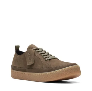 Clarks Barleigh Lace [Dark Olive Nubuck] - Rozmiar 39.5 - Półbuty damskie - miniaturka - grafika 1