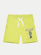 Spodenki damskie - Guess Szorty materiałowe N5RD03 KAD74 Żółty Regular Fit - miniaturka - grafika 1