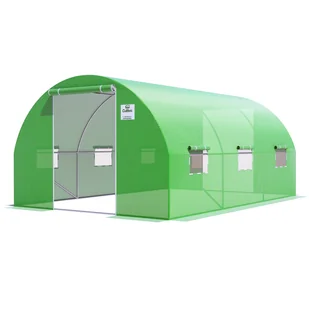Tunel Podwójne Drzwi 3X4,5X2 - 13,5M2 Zielony - Szklarnie ogrodowe Tunel Podwójne Drzwi 3X4,5X2 - 13,5M2 Zielony - Szklarnie ogrodowe - miniaturka - grafika 1