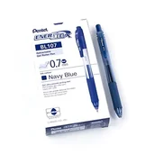 Długopisy - Pentel EnerGel X chowany długopis żelowy, granatowy, 12 szt. - miniaturka - grafika 1