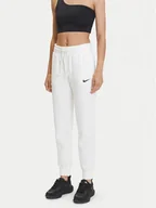 Spodnie sportowe damskie - Nike Spodnie dresowe Phoenix Fleece FZ7626 Biały Regular Fit - miniaturka - grafika 1