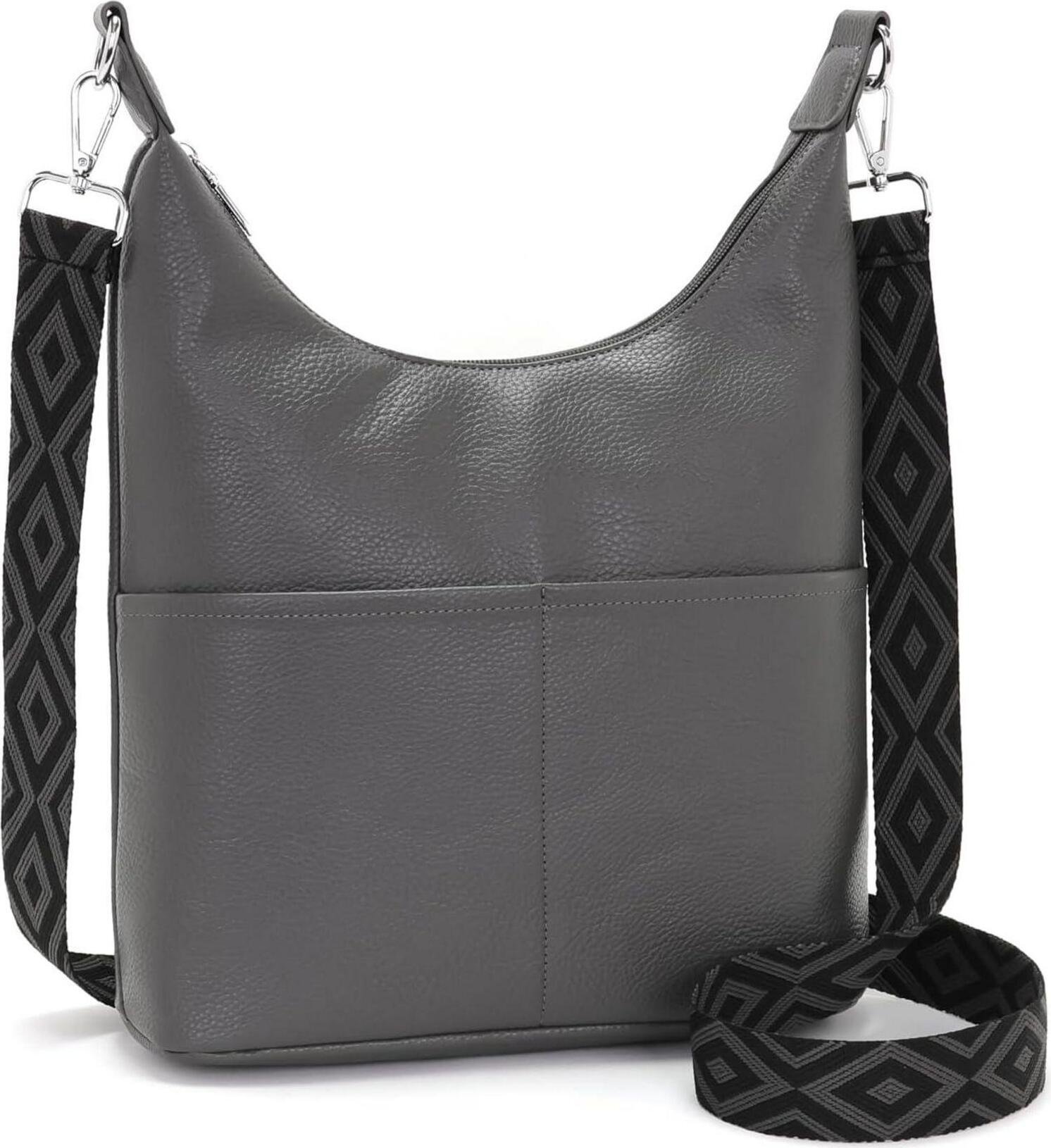 SOGYECS Polene torebka damska średnia torba na ramię crossbody szara