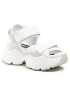 Sandały damskie - Buffalo Sandały Binary O BN10620301 Biały - miniaturka - grafika 1