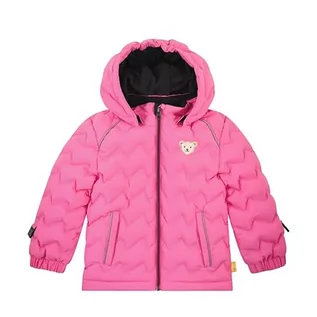 Kurtki i płaszcze dla chłopców - Steiff Dziecięca kurtka z kapturem, uniseks, różowy (Hot Pink), 110 - grafika 1