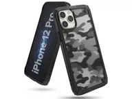 Etui i futerały do telefonów - Rearth Etui Ringke Fusion X iPhone 12 Pro Max, czarne moro 8809758101081 - miniaturka - grafika 1