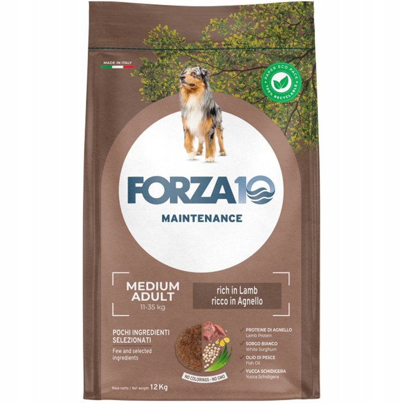 Forza 10 Medium Maintenance, jagnięcina i ryż - 12 kg