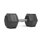 Hantle i ciężarki - Hantla Hex 20kg ciężarek ogumowany - miniaturka - grafika 1