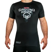 Kimona, stroje i obuwie - Rashguard do MMA/BJJ męski Ground Game Skullz z krótkim rękawem - miniaturka - grafika 1