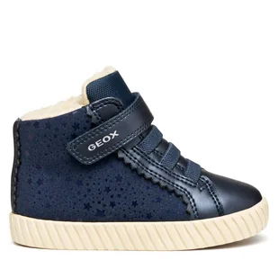 Sneakersy Geox B Mirroless B5669A 0AUAJ C4002 S Granatowy - Buty dla dziewczynek - miniaturka - grafika 1