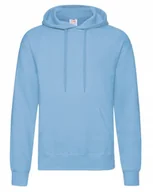 Bluzy męskie - Bluza Męska Sportowa Kaptur Kangurka Fruit Loom 62208 BŁĘKITNA L - miniaturka - grafika 1