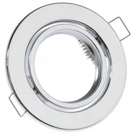 Oprawy, klosze i abażury - Oprawa Sufitowa Wpuszczana Regulowana Podtynkowa Punktowa Chrom Okrągła - miniaturka - grafika 1