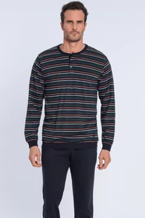 Piżama męska EMILIO Zielony XL - Piżamy męskie - miniaturka - grafika 1