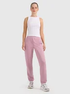 Spodnie damskie - Spodnie dresowe joggery damskie 4F 4FRAW25TTROF1613-56S Różowy XS - miniaturka - grafika 1