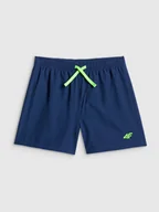 Kąpielówki dla chłopców - 4F Spodenki plażowe boardshorty chłopięce - granatowe 146/152 (10-12 lat) - miniaturka - grafika 1