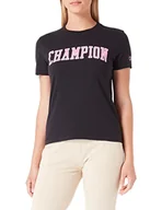 Koszulki i topy damskie - Champion T-shirt damski, czarny, M - miniaturka - grafika 1