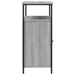 Szafka, szary dąb sonoma, 100x35x80 cm, materiał drewnopochodny Lumarko! - Szafki do salonu Szafka, szary dąb sonoma, 100x35x80 cm, materiał drewnopochodny Lumarko! - Szafki do salonu - miniaturka - grafika 8