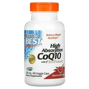 Doctors Best Suplement Prozdrowotny COQ10 BIOPERINE 200mg 180 caps - Witaminy i minerały dla sportowców - miniaturka - grafika 2