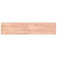 Meble modułowe i akcesoria - Blat stołu, jasny brąz, 180x40x4 cm, dąb z naturalną krawędzią Lumarko! - miniaturka - grafika 1