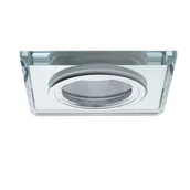 Oprawy, klosze i abażury - Eko-Light Oczko sufitowe szklane KWADRATOWE Kolor SREBRNY EKOS270 - miniaturka - grafika 1