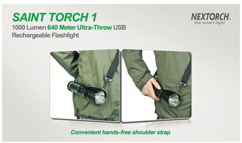 Nextorch Latarka SAINT TORCH 1 Ricaricabile 1000 Lumens LED