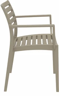 Meble ogrodowe Siesta Artemis Ares 140 cm Taupe 4+1 - Meble gastronomiczne - miniaturka - grafika 6