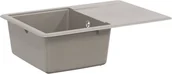 Zlewozmywaki - vidaXL Zlew Szary 670 x 460 mm 80% Kwarc i 20% Żywica - miniaturka - grafika 1