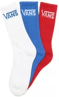 Skarpetki damskie - skarpety ęce VANS BOYS CLASSIC CREW Victoria Blue - miniaturka - grafika 1