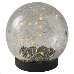 Volteno Lampka solarna plastik kula 10cm sole - Lampy ogrodowe - miniaturka - grafika 1