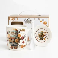 Zabawki kreatywne - KUBEK ŚWIĄTECZNY - zestaw w pudełku z zaparzaczem i łyżeczką 350 ml KB34WZ2 - miniaturka - grafika 1