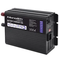 Prostowniki samochodowe - Qoltec Inteligentna ładowarka Monolith do akumulatorów LiFePO4 AGM GEL SLA 10A 24V - miniaturka - grafika 1
