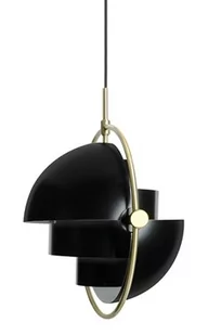 KingHome Lampa wisząca czarna VARIA stal węglowa, złoty uchwyt GLT3830S.BLACK - Lampy sufitowe - miniaturka - grafika 2
