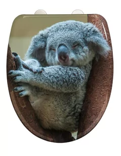 Deska sedesowa KOALA z funkcją Easy Close Duroplast motyw zwierzęcy WENKO 24718100 - Akcesoria i części do kuchenek i piekarników - miniaturka - grafika 1