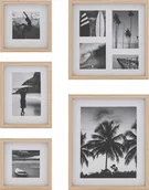 Ramki na zdjęcia - Ramka Atmosphera Zestaw ramek na zdjęcia kolor dębowy ERIN, 5 ramek różnej wielkości - miniaturka - grafika 1