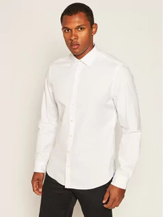 Koszule męskie - Marc O'Polo Koszula B21 1504 42112 Biały Shaped Fit - grafika 1