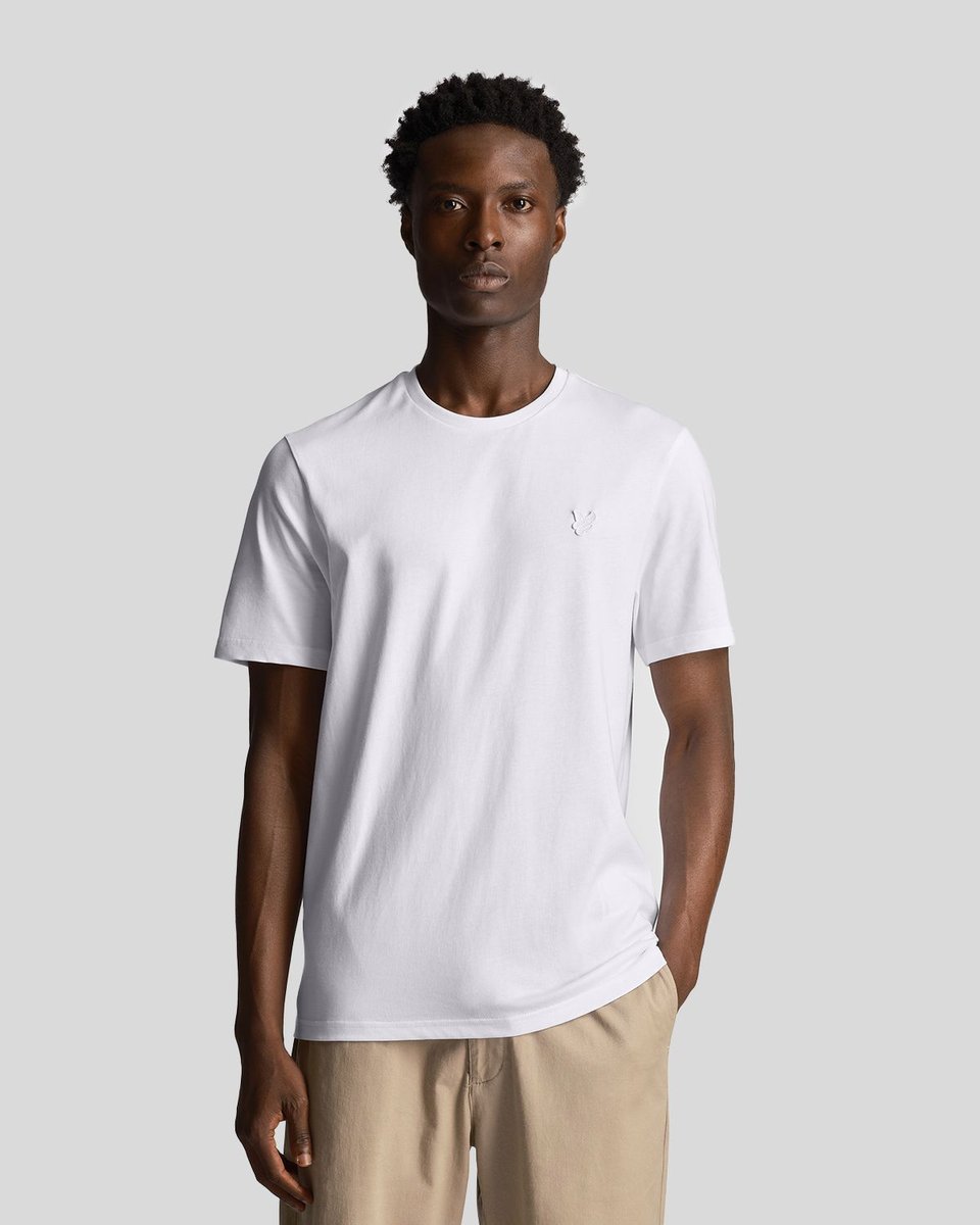 t-shirt uomo lyle and scott 1874 ts400ton 626 white