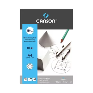 Canson Blok techniczny A4 10 kartek Sześcian - Szkolne artykuły papiernicze - miniaturka - grafika 2