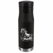 Kubki termiczne - Kubek Termiczny Personalizacja Prezent Imieniny Urodziny Srebrny KOŃ 064 - miniaturka - grafika 1