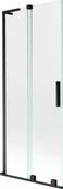 Parawany nawannowe - Mexen Velar L parawan nawannowy 2-skrzydłowy rozsuwany 80 x 150 cm, transparent, czarny - 896-080-003-01-70 - miniaturka - grafika 1