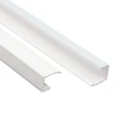 Akcesoria do wystroju okien - Prowadnica PCV do rolet 220 cm biała - miniaturka - grafika 1