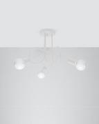 Lampy sufitowe - Sollux Lighting Żyrandol SUPEŁ 3 biały - miniaturka - grafika 1