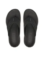 Klapki i japonki męskie - Skechers Japonki Street retro Jogger Sd 211359/BLK Czarny - miniaturka - grafika 1