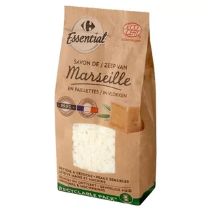 Carrefour Essential Marsylskie płatki mydlane 750 g - Środki do prania - miniaturka - grafika 1