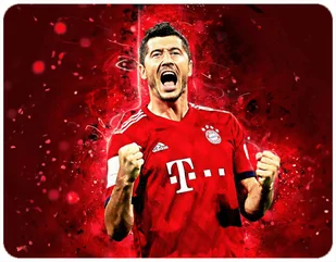 PODKŁADKA POD MYSZKĘ ROBERT LEWANDOWSKI 23x19CM DO LAPTOPA - Podkładki pod mysz - miniaturka - grafika 1