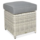 Fotele i krzesła ogrodowe - Pufa TRIVENTO White Grey - miniaturka - grafika 1