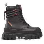 Botki damskie - Trapery Palladium Revolt Boot Lth 97240-010-M Czarny - miniaturka - grafika 1