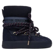 Śniegowce damskie - Śniegowce Tommy Hilfiger Tommytech Rwb Snowboot Warm FW0FW09163 Granatowy - miniaturka - grafika 1